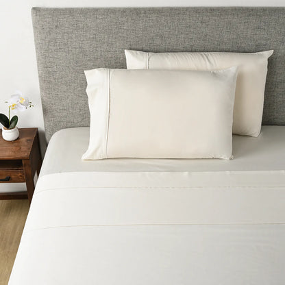 Juego de Sábanas Lisa de Algodón 300 Hilos