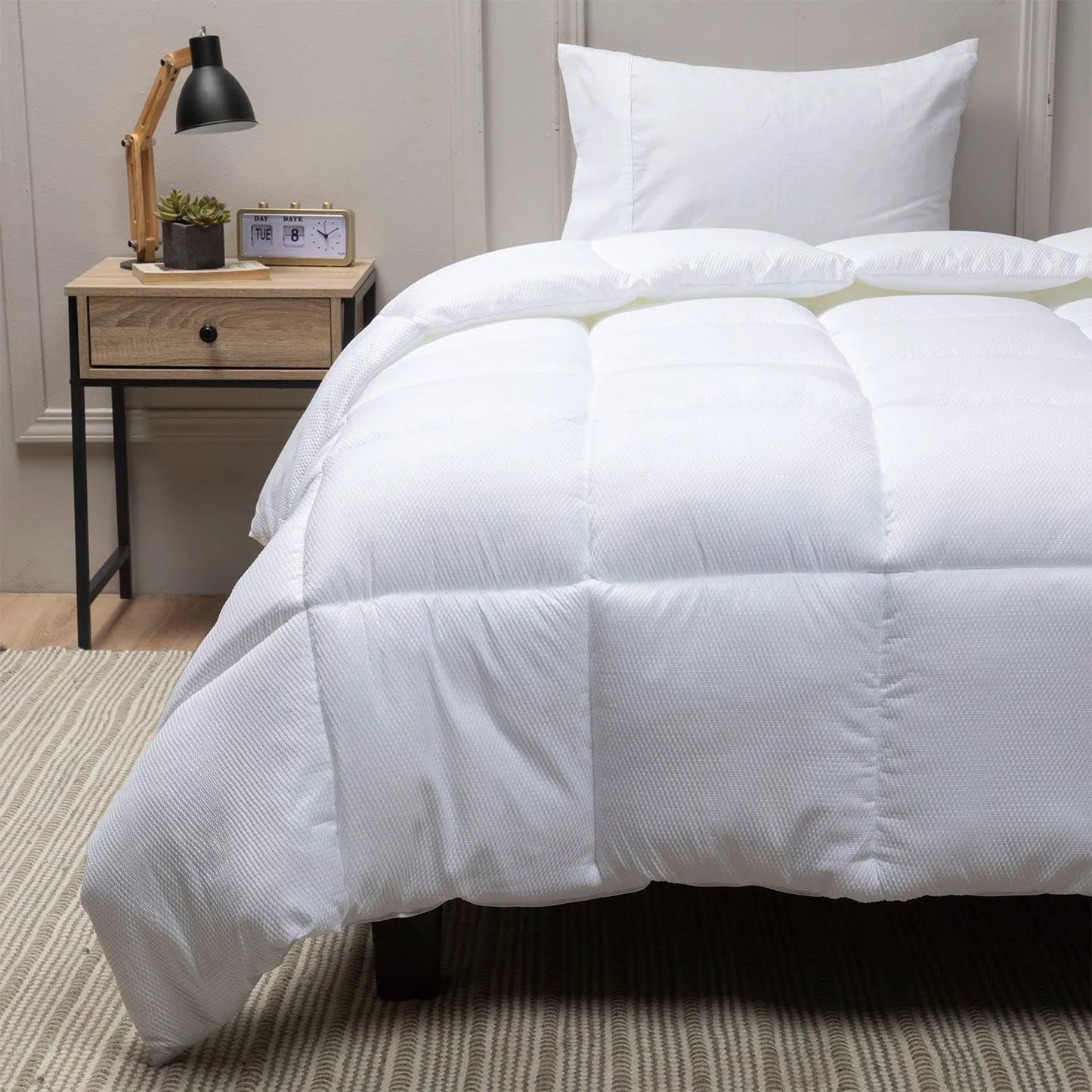 Edredón Plumón Blanco 500 GSM – Hipoalergénico, Poliéster Premium